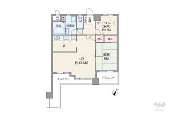 ベルク夕陽ヶ丘23780万円：間取り図