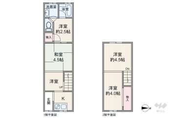 大阪市福島区大開2丁目 テラスハウス