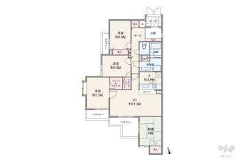 藤和八事表山ホームズ3080万円：間取り図