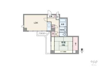 チサンマンション椿町1160万円：間取り図