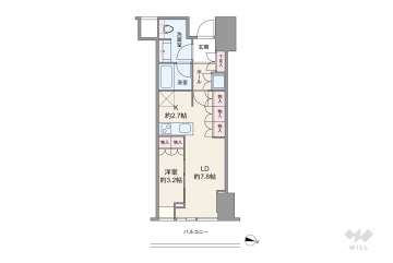 Brillia(ブリリア) Tower 堂島9999万円：間取り図