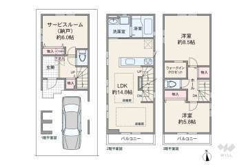 川崎市中原区苅宿 一戸建て