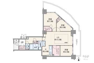 シティゲートタワー千里中央6580万円：間取り図