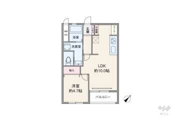 南千里第２コーポラスB棟1280万円：間取り図