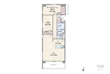 ベルク夕陽ヶ丘24999万円：間取り図