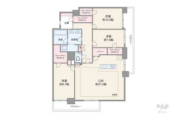 レ・ジェイド箕面船場 ノースレジデンス15550万円：間取り図