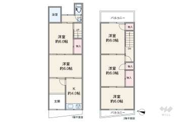 大阪市東淀川区相川2丁目 テラスハウス