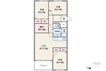 アステム芦屋B棟2080万円：間取り図