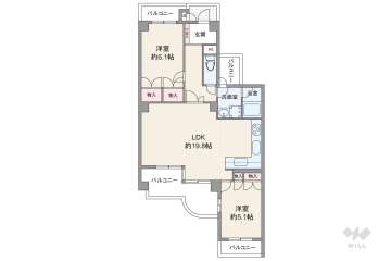 パレ武庫川プルミエール21680万円：間取り図