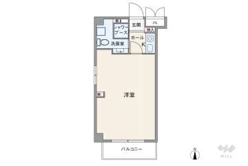 ニューライフ大手前1980万円：間取り図