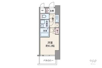 W-STYLE福島2ウィステリア1660万円：間取り図