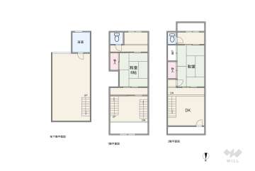 大阪市城東区東中浜1丁目 テラスハウス