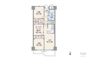 中津グリーンハイツ3199万円：間取り図