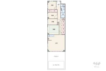 万翠園1080万円：間取り図