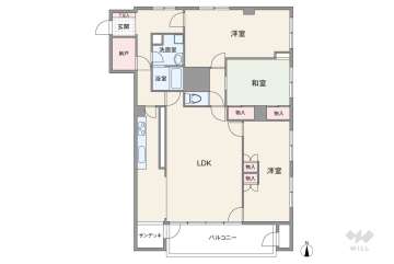 ベルシャトー瑞穂1400万円：間取り図