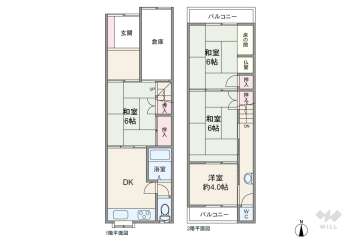 大阪市城東区野江2丁目 テラスハウス