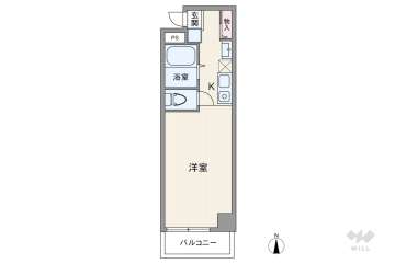 LEOPARD心斎橋3700万円：間取り図