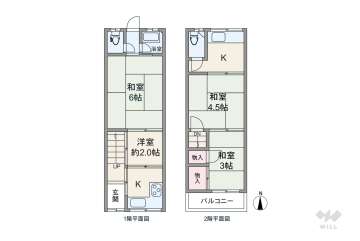 大阪市城東区中浜1丁目 テラスハウス