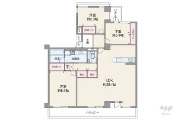 セントポリア箕面　3680万円：間取り図