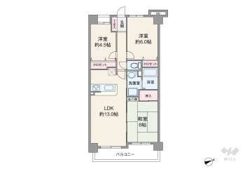リベール千里新芦屋2649万円：間取り図