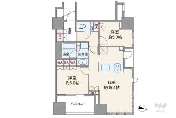 ザ・パークハウス 大阪梅田タワー13200万円：間取り図