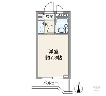 ジョイフル武庫之荘1460万円：間取り図