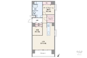 ライオンズマンション江戸堀西公園3949万円：間取り図