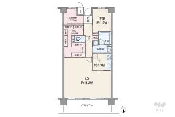 メイツ大府2080万円：間取り図