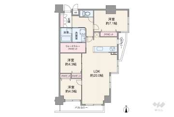 ハイネス今福東公園壱番館3680万円：間取り図