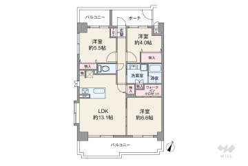 ベル・アーバニティ野田4999万円：間取り図