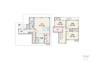 高槻市大冠町3丁目 一戸建て