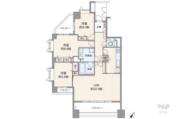 パークハウス八事の丘4690万円：間取り図