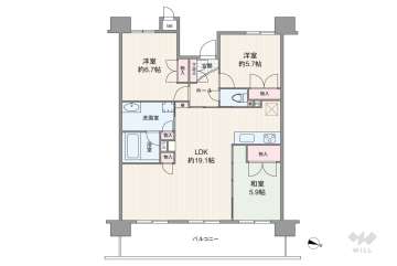 ネバーランド御影石屋川公園4490万円：間取り図