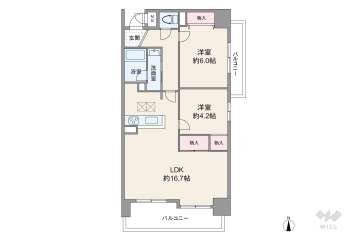 エスリード今福3880万円：間取り図