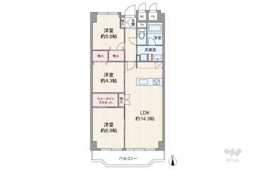 コープ野村天満橋4499万円：間取り図