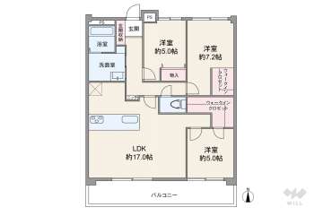 宝塚南口アーバンライフ4780万円：間取り図