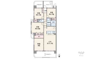 アメニティ日比野21900万円：間取り図
