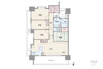 ライオンズ大府パークガーデン2980万円：間取り図