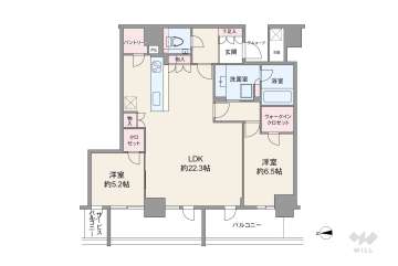 シエリアタワー大阪堀江18000万円：間取り図
