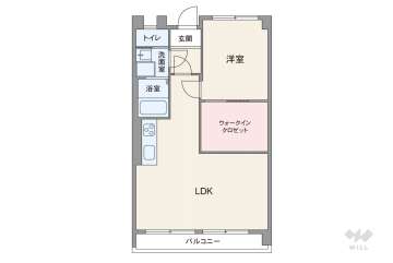 武庫之荘パークハイツ1180万円：間取り図