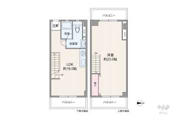 メゾン北梅田2380万円：間取り図