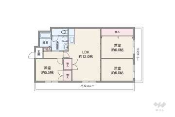 朝日プラザ四天王寺4180万円：間取り図