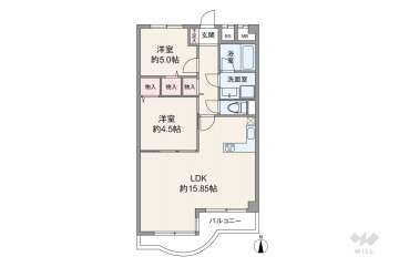 南堀江三洋ハイツ3580万円：間取り図