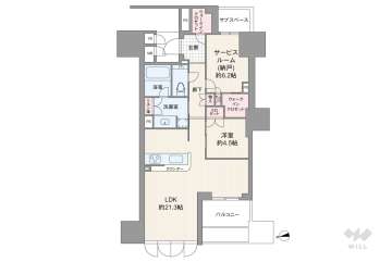 グランドメゾン北堀江レジデンス10430万円：間取り図