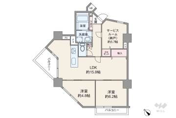ノバオリンピアードタワー4980万円：間取り図