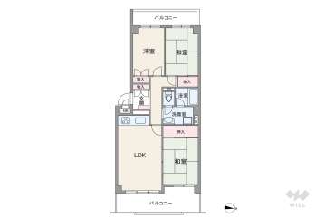 メープルコープ箕面2200万円：間取り図