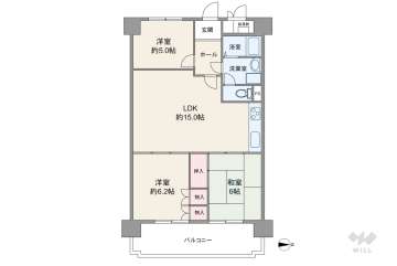 グランドメゾン緑地公園　2480万円：間取り図