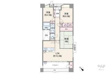 ディークラディア吹田・千里丘3880万円：間取り図