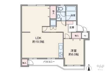 水無瀬青葉ハイツ8号棟1580万円：間取り図