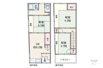 大阪市城東区鴫野西1丁目 テラスハウス
